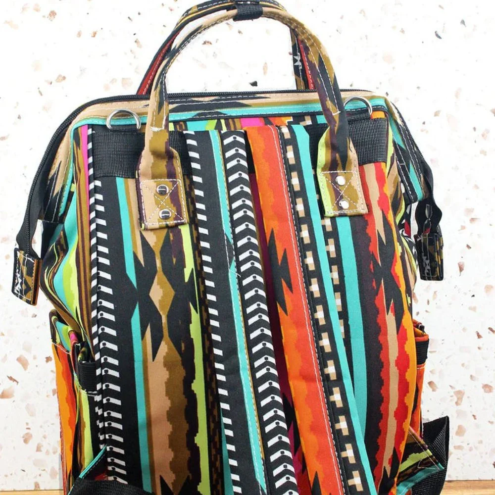 WESTERN SAN JOSE SERAPE DIAPER BAG BACKPACK